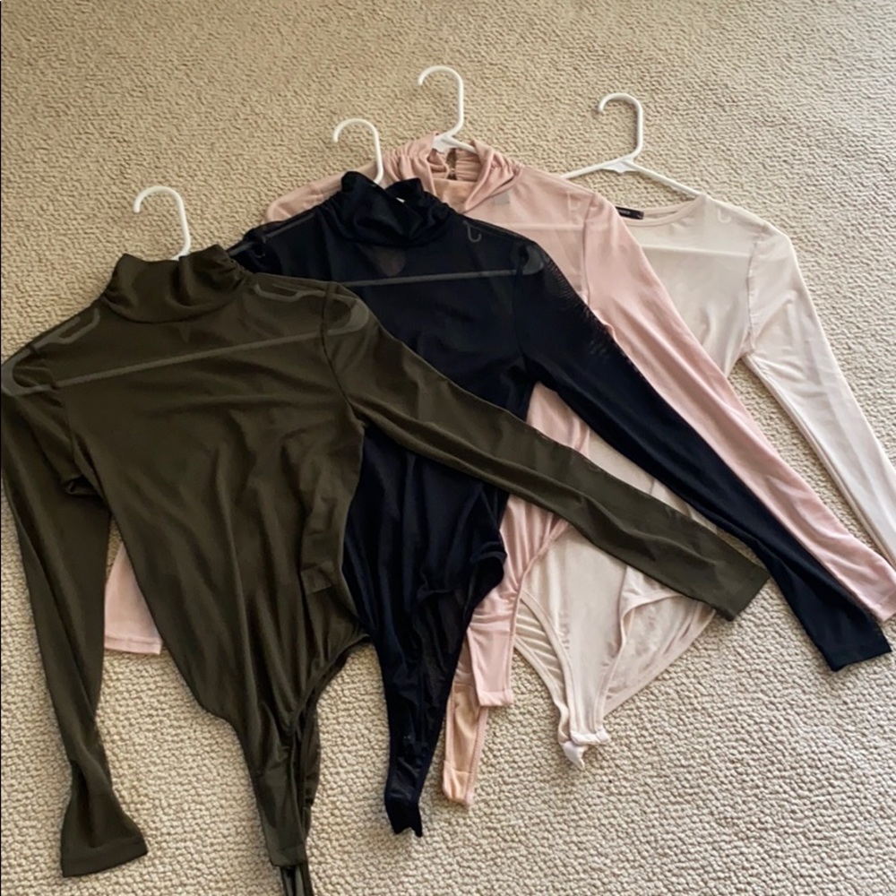 4 SHEER bodysuits